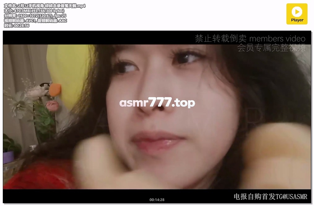 2月12手机视角 碎碎念录音笔天鹅-ASMR资源阁