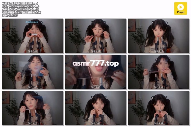 芝麻对辣 双马尾舔屏-ASMR资源阁
