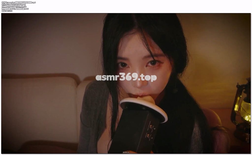 yoonying 嘴里含着冰块帮你解暑.mp4-ASMR资源阁